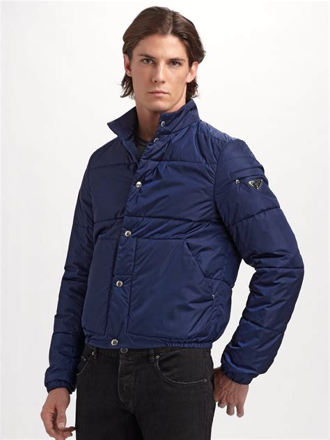 mens prada puffer jacket|prada bomber jacket for men.